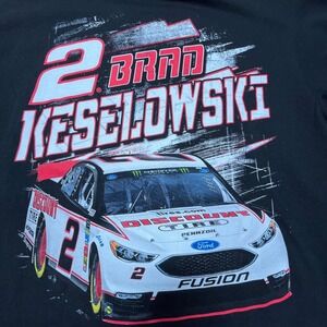 Brad Keselowski‎ NASCAR Black T Shirt Mens Large
